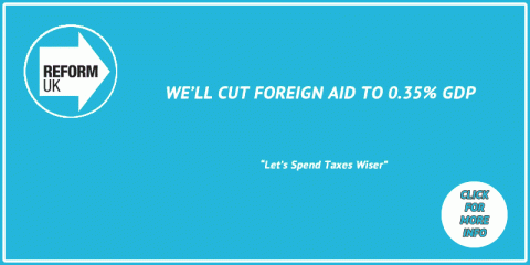 cut foreign aid budget banner small